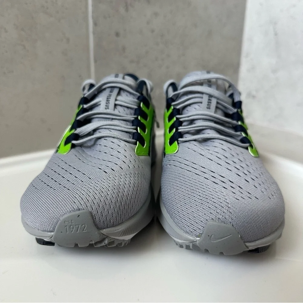 Nike Air Zoom Pegasus 38 Seattle Seahawks NFL Shoes Size 3.5 Youth